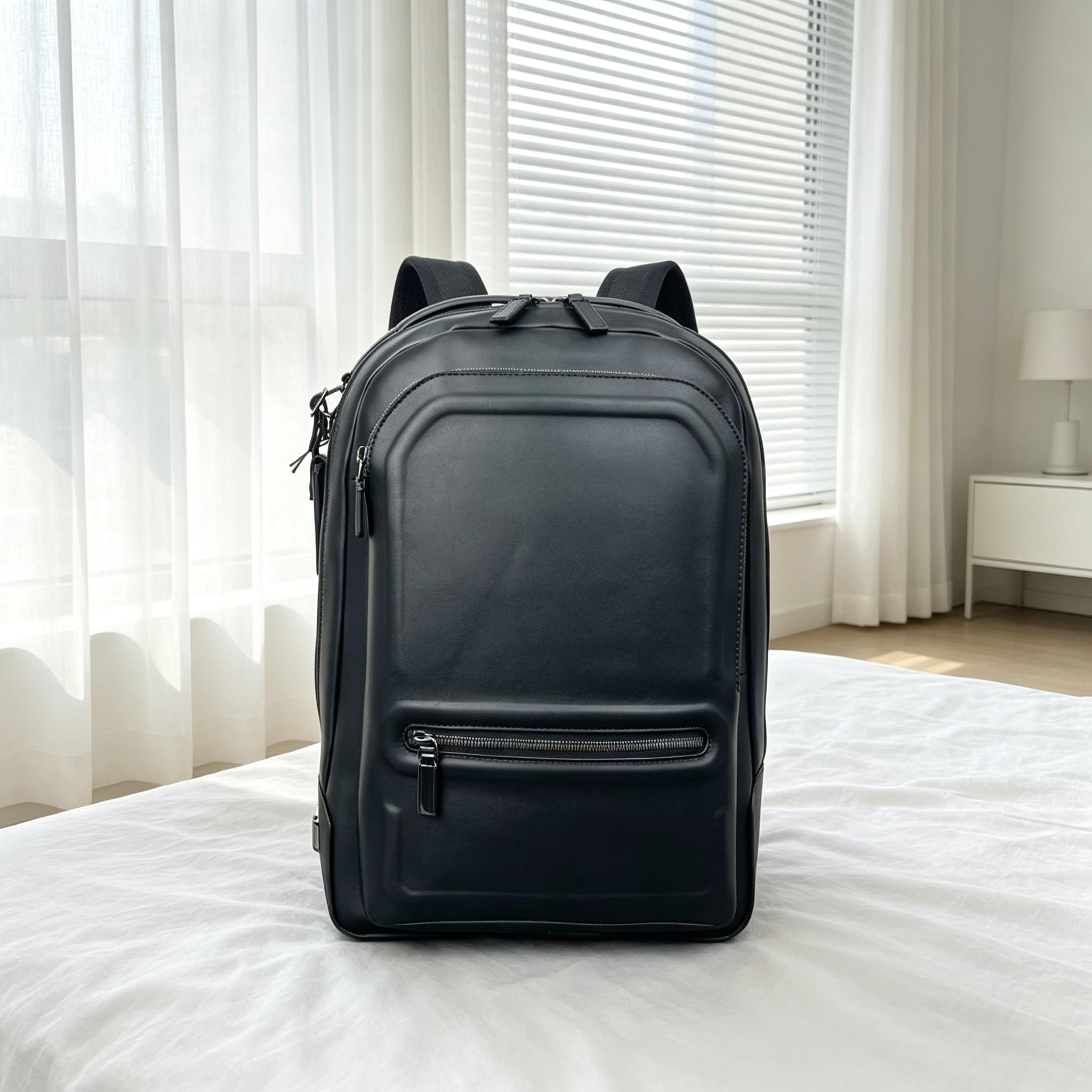 Leather Work Rucksack Mens - Mochila de negocios para hombre, mochila