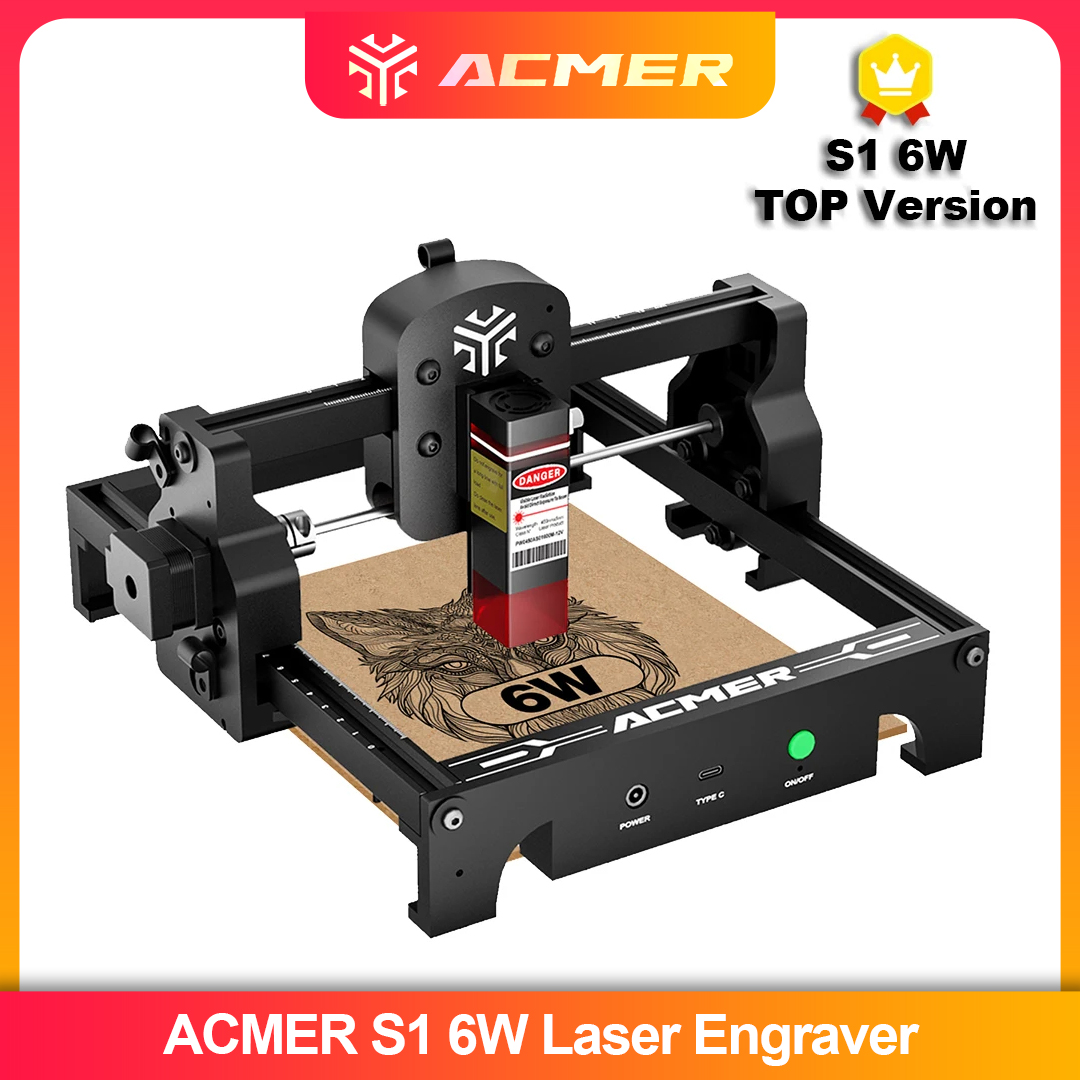 Leatherwork Machine - ACMER S1 2,5/3,5/6W máquina grabadora láser