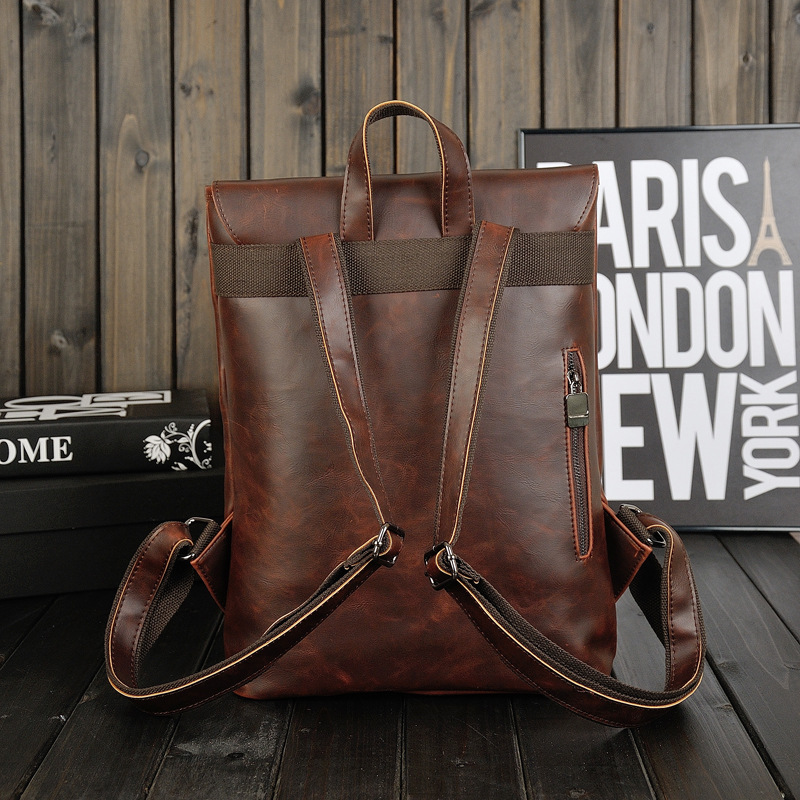 Mochila de cuero de estilo vin - Leather Work Rucksack Mens reseña y precio