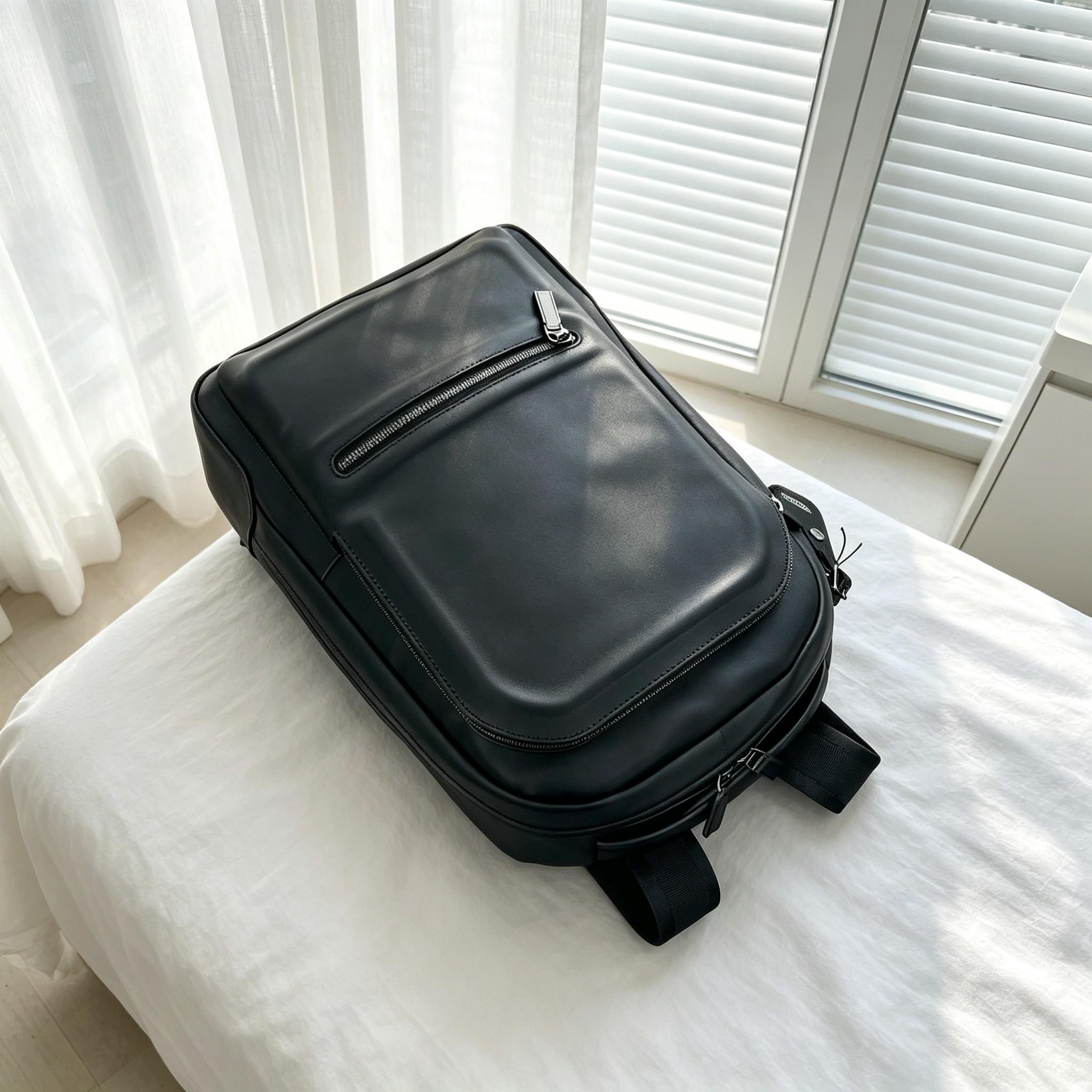 Mochila de negocios para hombr - Leather Work Rucksack Mens reseña y precio