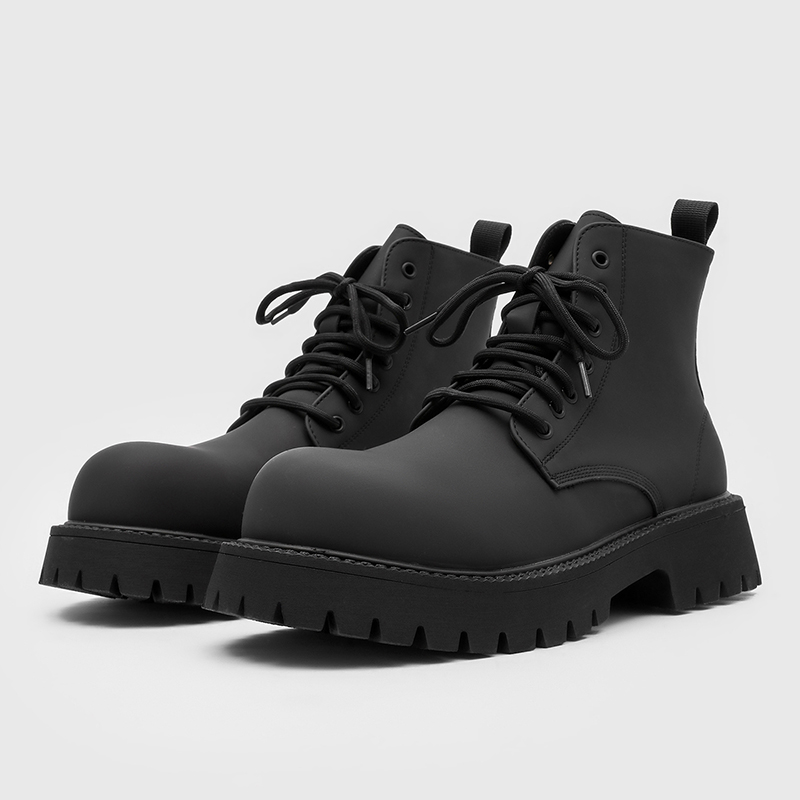 Botas de combate negras de cañ - Leatherwork Designs reseña y precio