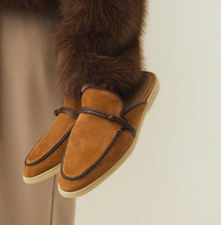 Mocasines de cuero de ante con - Leatherwork Designs reseña y precio