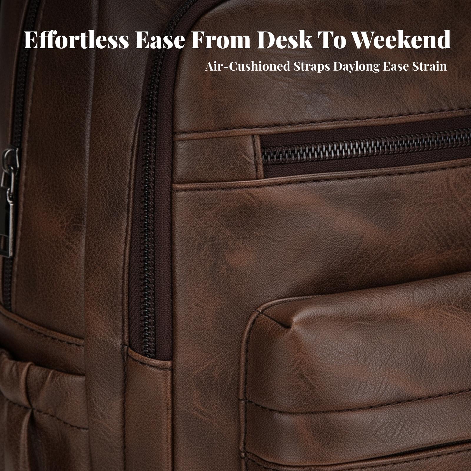 Mochila Impermeable para Hombr - Leather Work Rucksack Mens reseña y precio